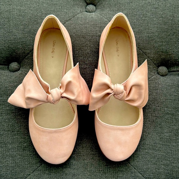 ZARA GIRLS BALLERINA FLATS - Picture 1 of 6